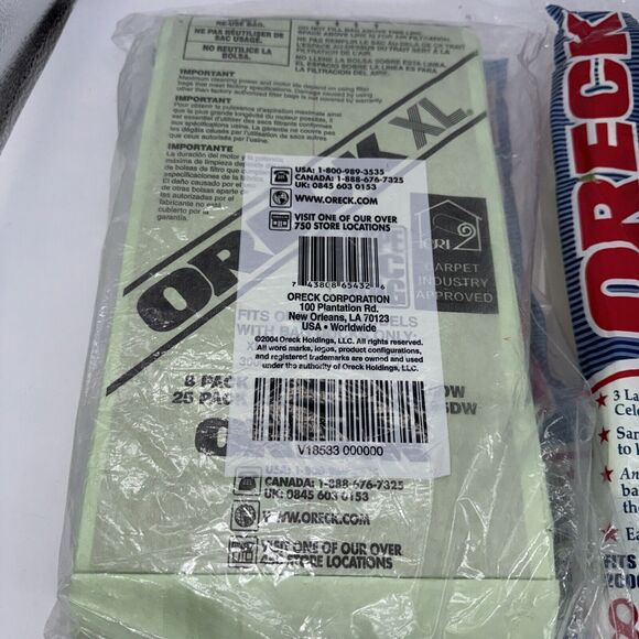 2 Packs of 8 Genuine Oreck CCPK8DW Hypo-Allergenic Type CC Vacuum Cleaner Bags - Picture 4 of 5